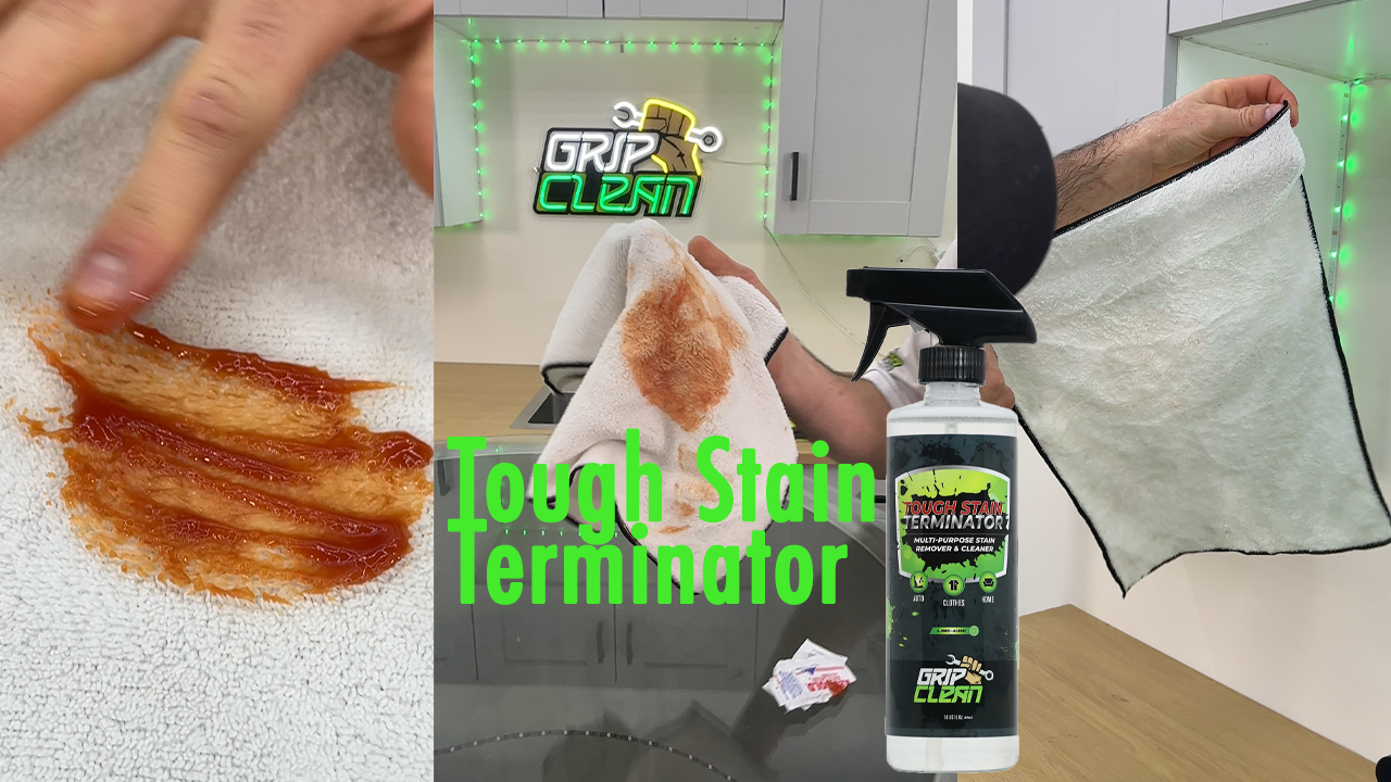 Experience the Power of Grip Clean's Tough Stain Terminator
