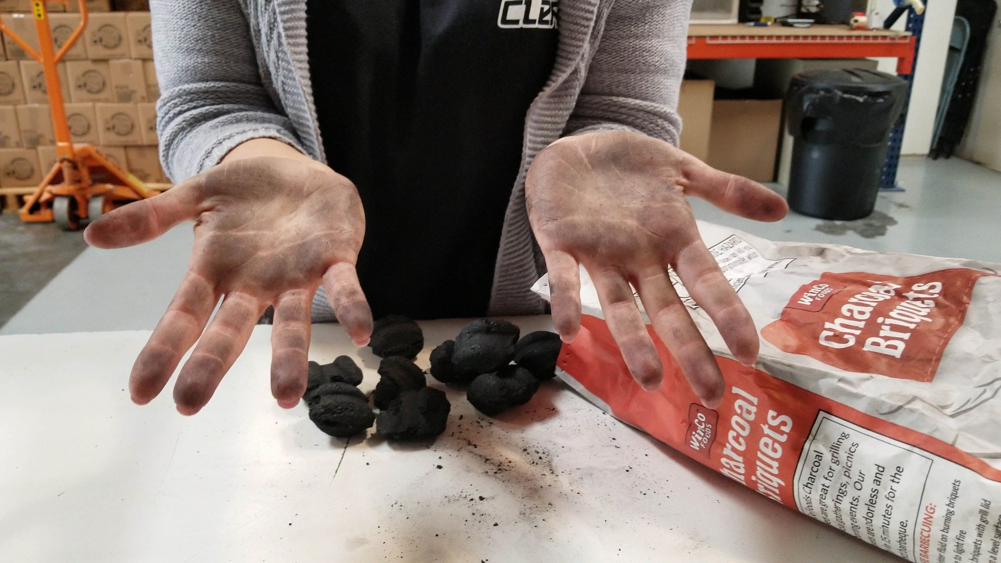 Removing Charcoal From your hands