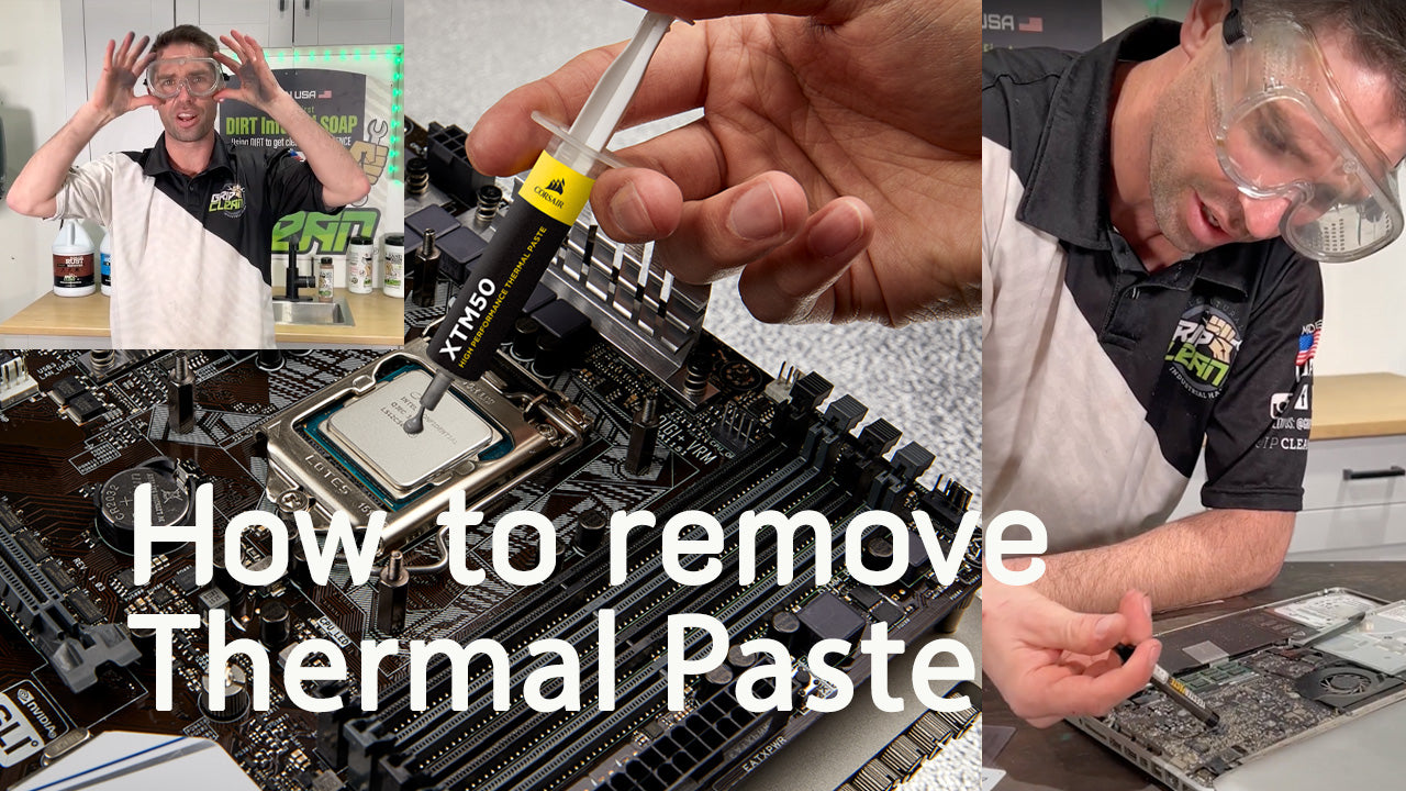 How to Removing thermal paste Grip Clean