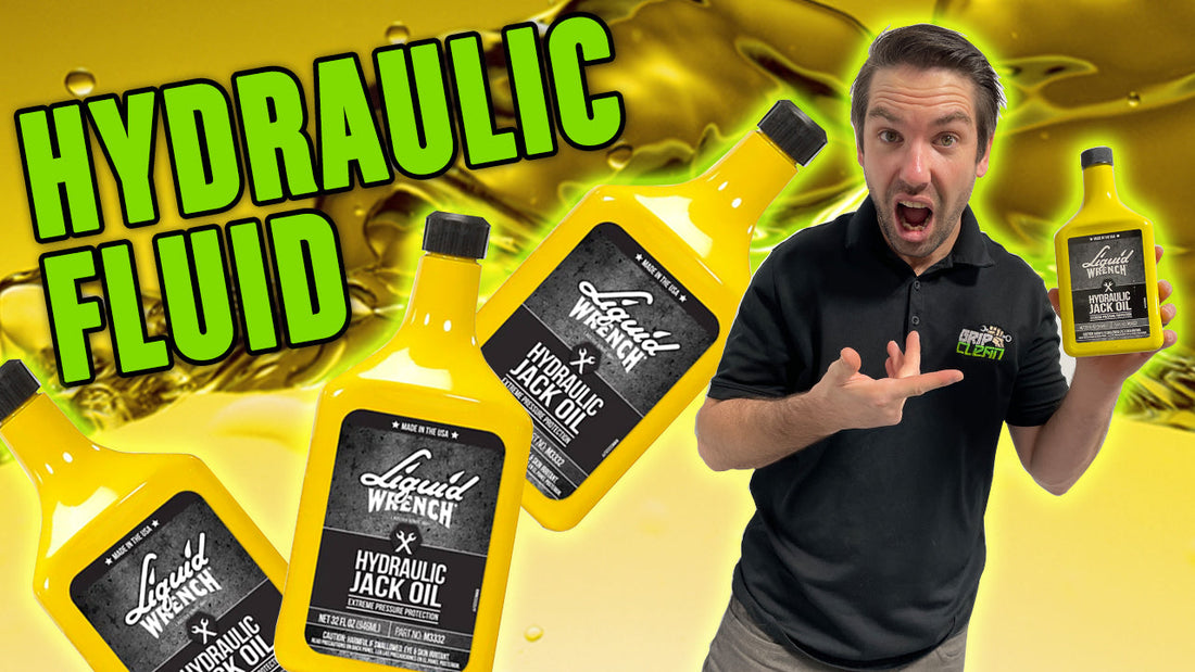 HOW TO CLEAN UP HYDRAULIC FLUID USING GRIP CLEAN