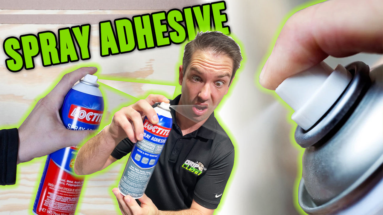 HOW TO REMOVE Loctite Spray Adhesive Grip Clean