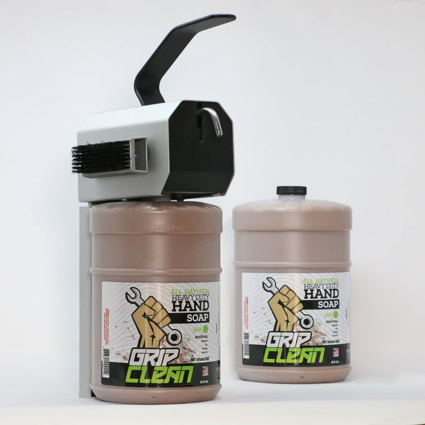 Grip Clean Commercial Soap Dispenser & Refill Jugs