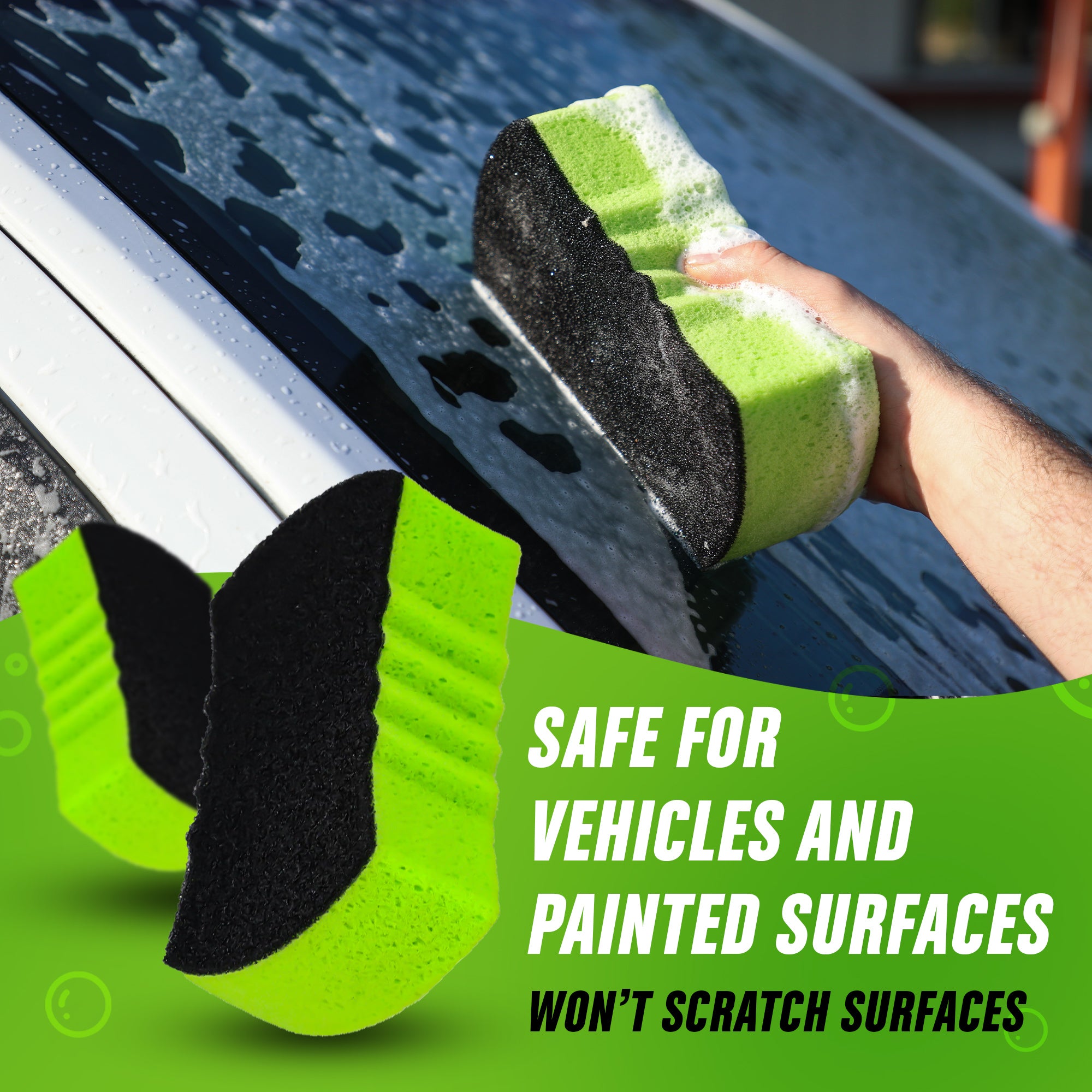 2-Pack Ultra Scrub Car Wash Sponge 