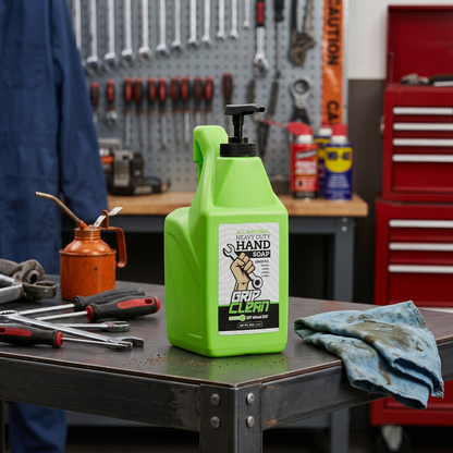 Heavy-duty natural pumice hand cleaner for mechanics