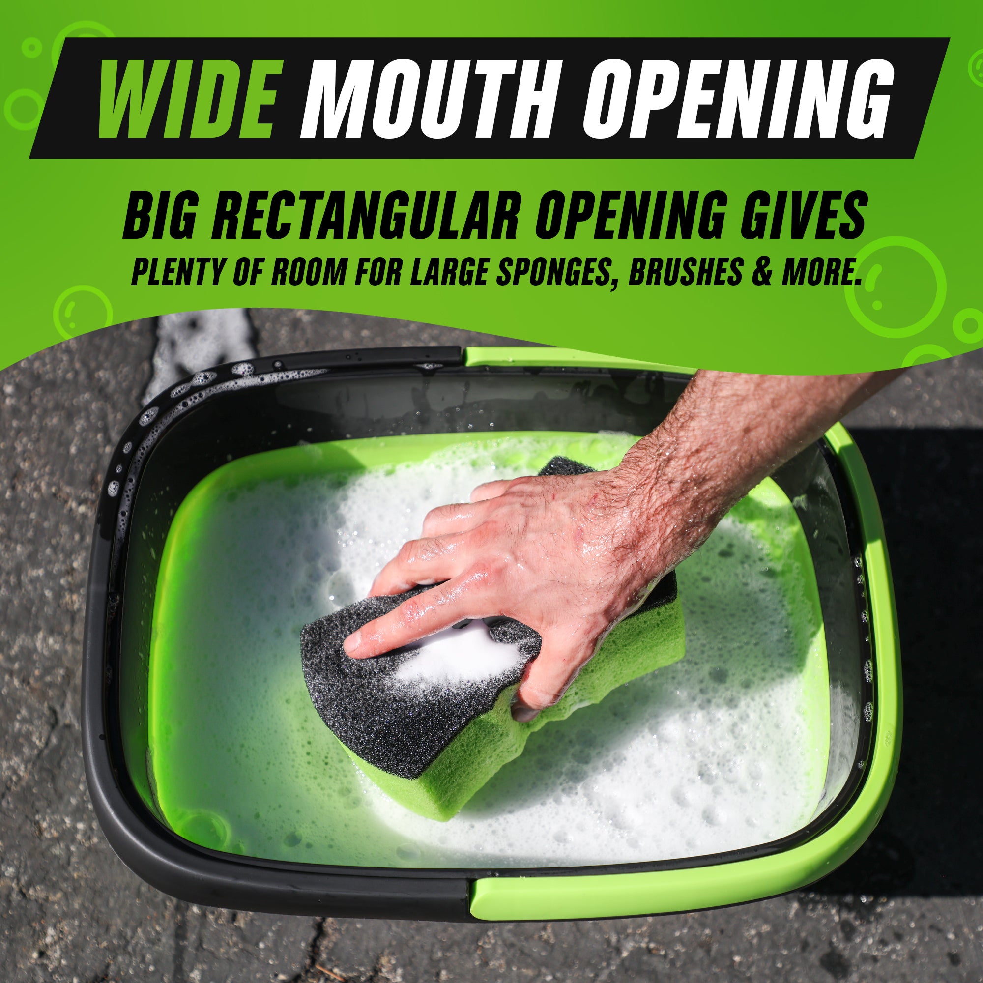 Car Wash Bucket Portable Collapsible  Durable