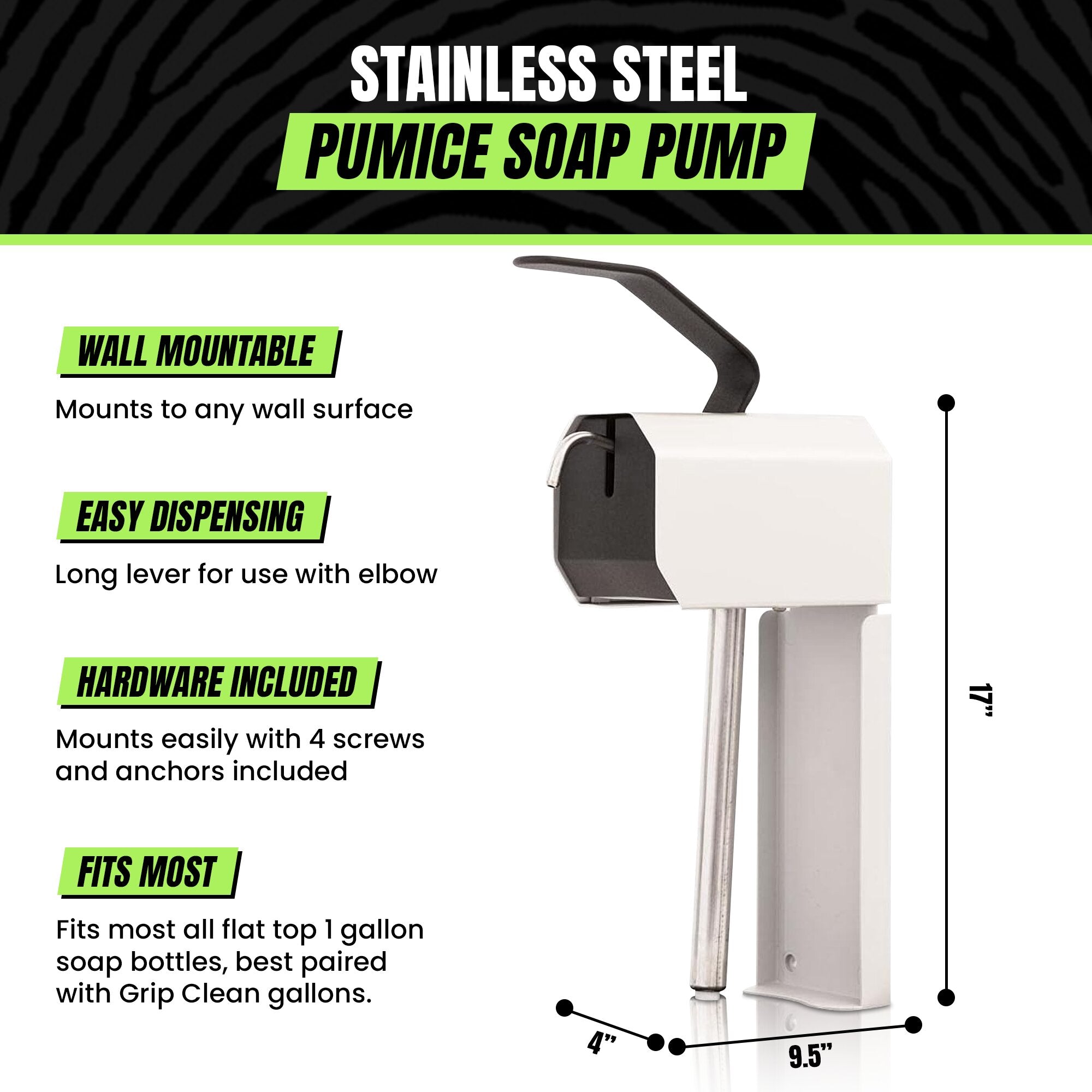 Commercial Gallon Wall-Mounted Soap Dispenser 