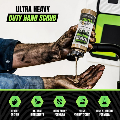 Hands washing before and after grease and grime hand cleaner results 8oz