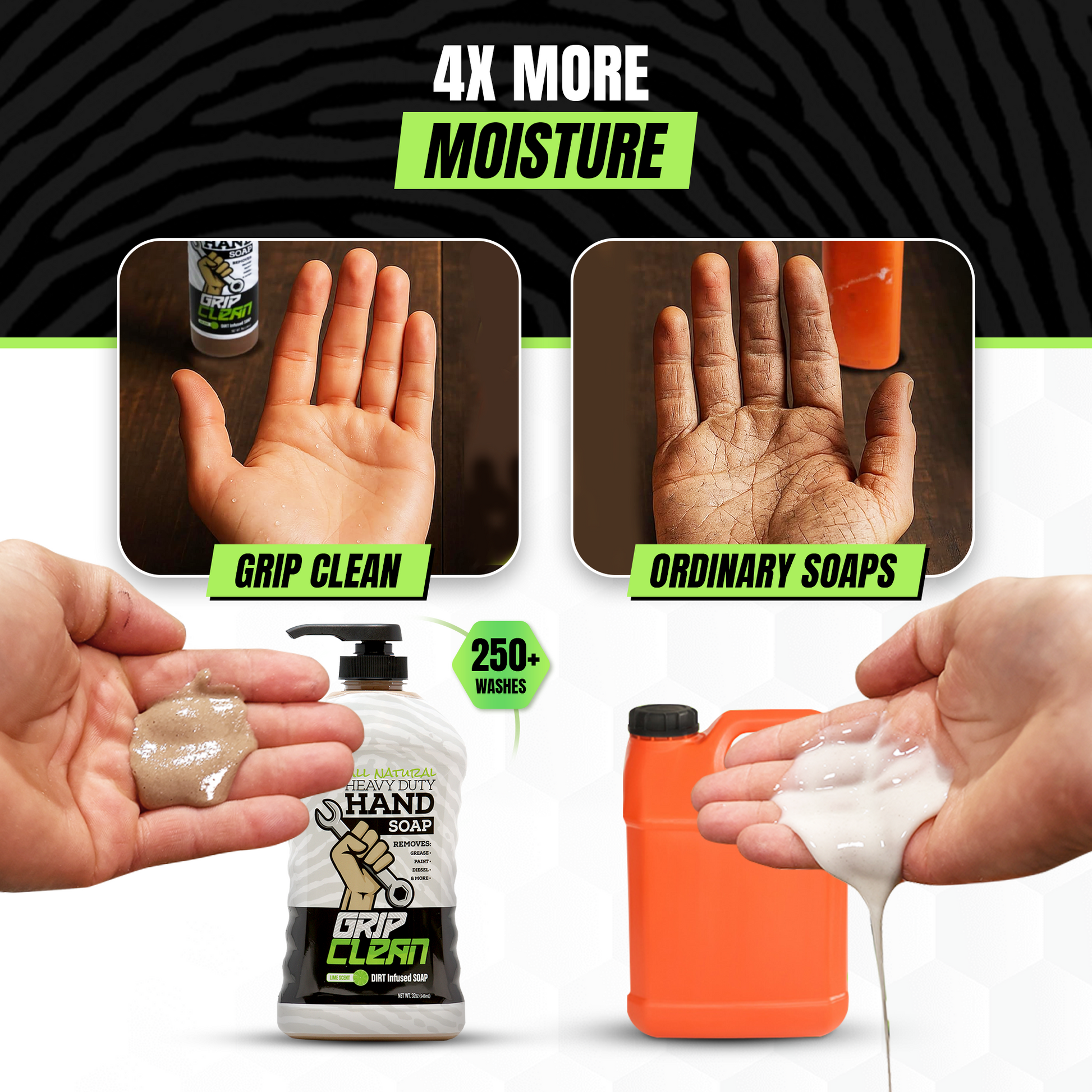 Natural Pumice Soap pump bottle – mechanic hand cleaner for frequent washing