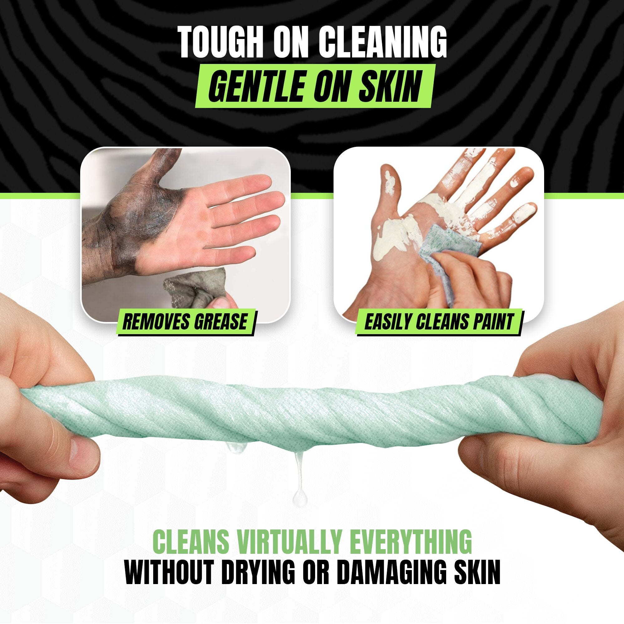 Heavy Duty Industrial Hand and Tool Cleaning Wipes 