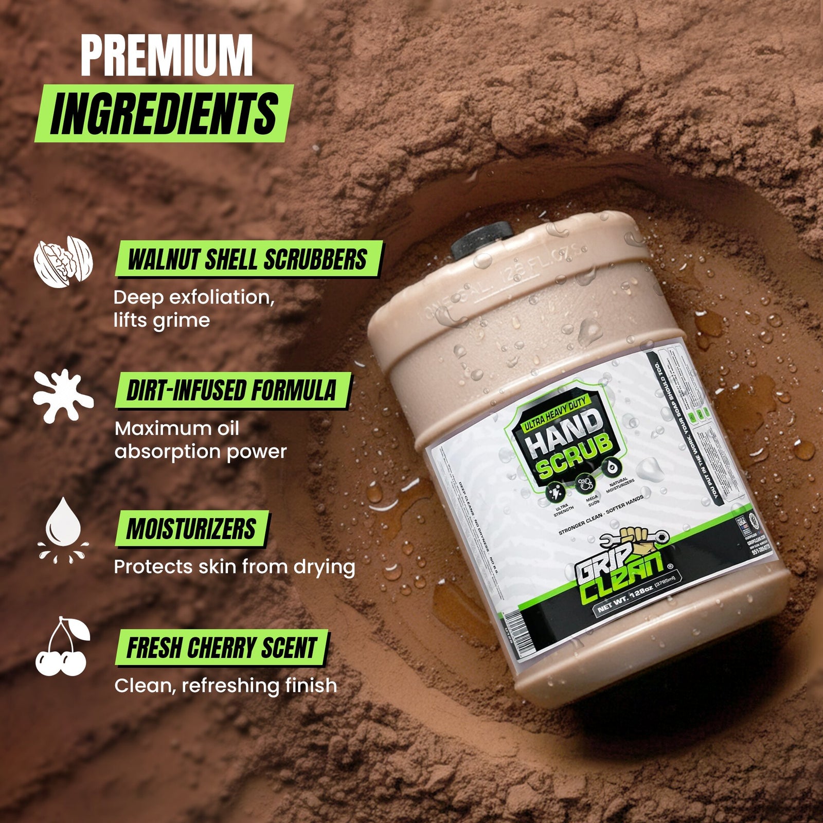 Industrial Hand Cleaner  1 Gallon Grit Soap 