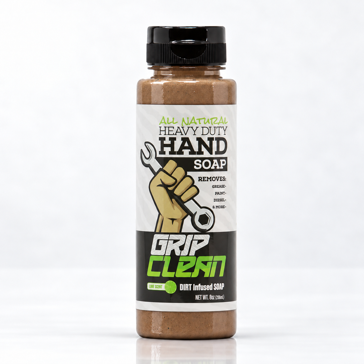 Grip Clean Natural Pumice Soap bottle 